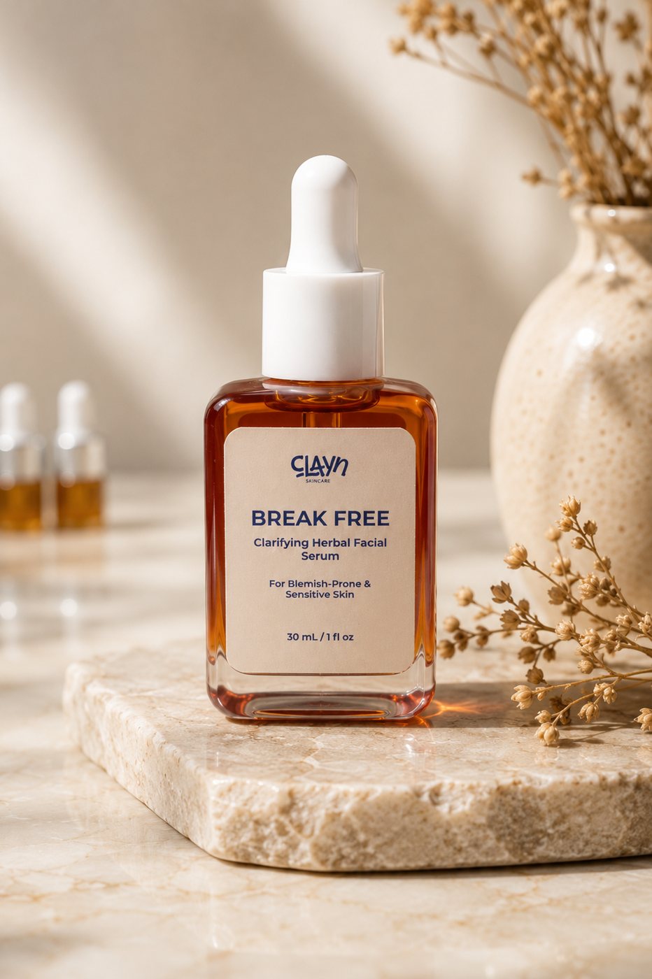 Break Free clarifying herbal facial serum